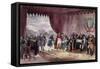 The Signing of the Treaty of Mortefontaine, 30th September 1800-Victor Jean Adam-Framed Stretched Canvas