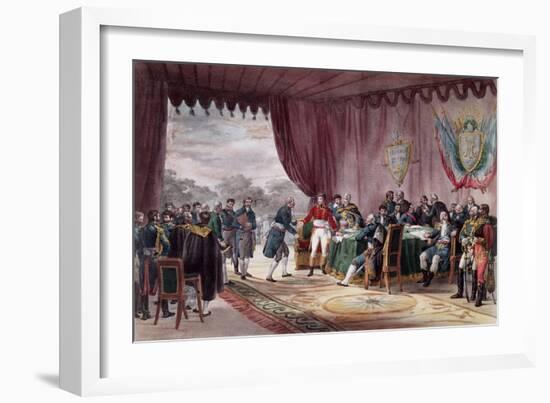 The Signing of the Treaty of Mortefontaine, 30th September 1800-Victor Jean Adam-Framed Giclee Print