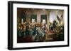 The signing of the U.S. Constitution at the Independence Hall in Philadelphia on September 17, 1787-Vernon Lewis Gallery-Framed Premium Giclee Print