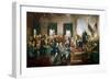 The signing of the U.S. Constitution at the Independence Hall in Philadelphia on September 17, 1787-Vernon Lewis Gallery-Framed Premium Giclee Print