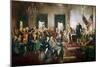 The signing of the U.S. Constitution at the Independence Hall in Philadelphia on September 17, 1787-Vernon Lewis Gallery-Mounted Premium Giclee Print