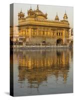 The Sikh Golden Temple Reflected in Pool, Amritsar, Punjab State, India-Eitan Simanor-Stretched Canvas