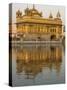 The Sikh Golden Temple Reflected in Pool, Amritsar, Punjab State, India-Eitan Simanor-Stretched Canvas