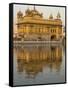 The Sikh Golden Temple Reflected in Pool, Amritsar, Punjab State, India-Eitan Simanor-Framed Stretched Canvas