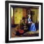 The Silhouette-Norman Rockwell-Framed Giclee Print