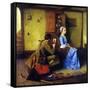 The Silhouette-Norman Rockwell-Framed Stretched Canvas