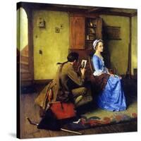 The Silhouette-Norman Rockwell-Stretched Canvas