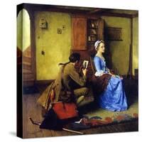 The Silhouette-Norman Rockwell-Stretched Canvas