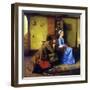 The Silhouette-Norman Rockwell-Framed Giclee Print