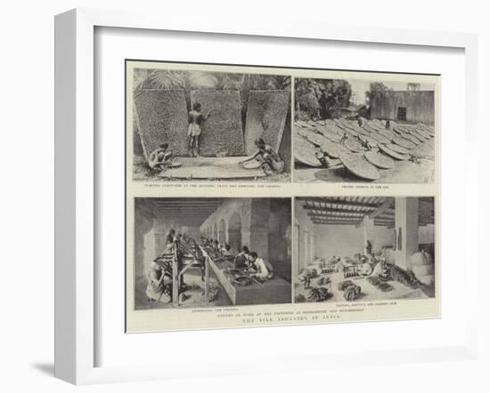 The Silk Industry in India-null-Framed Giclee Print