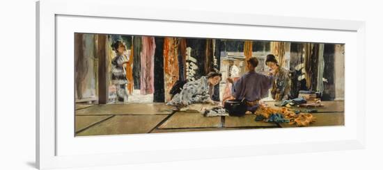 The Silk Merchant, Japan, 1892-Robert Frederick Blum-Framed Premium Giclee Print