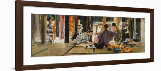 The Silk Merchant, Japan, 1892-Robert Frederick Blum-Framed Premium Giclee Print