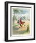 The Silly Hare, Children's Illustration-null-Framed Giclee Print