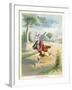 The Silly Hare, Children's Illustration-null-Framed Giclee Print