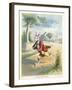 The Silly Hare, Children's Illustration-null-Framed Giclee Print