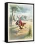 The Silly Hare, Children's Illustration-null-Framed Stretched Canvas