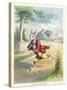 The Silly Hare, Children's Illustration-null-Stretched Canvas