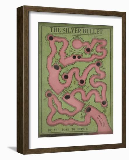The Silver Bullet or The Road to Berlin, Game, 1914-null-Framed Giclee Print