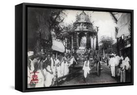 The Silver Chariot of the Chettiars, Saigon, Vietnam, 1912-null-Framed Stretched Canvas