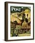"The Silver Dollar," Saturday Evening Post Cover, November 10, 1945-Mead Schaeffer-Framed Giclee Print