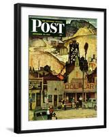 "The Silver Dollar," Saturday Evening Post Cover, November 10, 1945-Mead Schaeffer-Framed Giclee Print