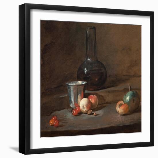 The Silver Goblet, C.1728-Jean-Baptiste Simeon Chardin-Framed Giclee Print