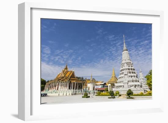 The Silver Pagoda (Wat Preah Keo) in the Capital City of Phnom Penh, Cambodia, Indochina-Michael Nolan-Framed Photographic Print