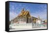 The Silver Pagoda (Wat Preah Keo) in the Capital City of Phnom Penh, Cambodia, Indochina-Michael Nolan-Framed Stretched Canvas