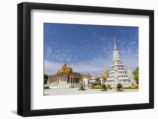 The Silver Pagoda (Wat Preah Keo) in the Capital City of Phnom Penh, Cambodia, Indochina-Michael Nolan-Framed Photographic Print