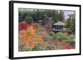 The Silver Pavilion and Gardens in Autumn-Stuart Black-Framed Photographic Print