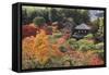 The Silver Pavilion and Gardens in Autumn-Stuart Black-Framed Stretched Canvas