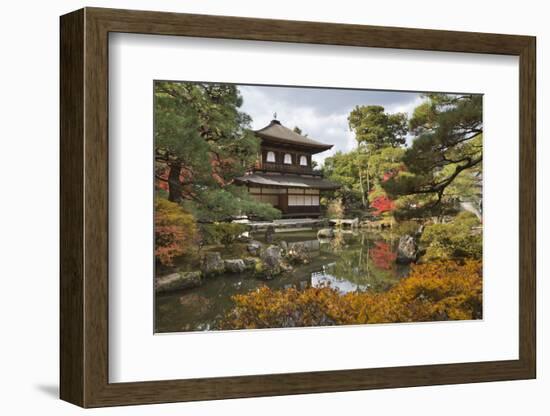 The Silver Pavilion, Buddhist Temple of Ginkaku-Ji, Northern Higashiyama, Kyoto, Japan-Stuart Black-Framed Photographic Print