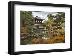 The Silver Pavilion, Buddhist Temple of Ginkaku-Ji, Northern Higashiyama, Kyoto, Japan-Stuart Black-Framed Photographic Print