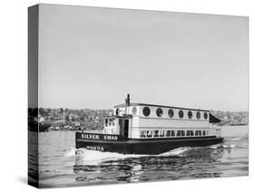 The Silver Swan on Lake Union-Ray Krantz-Stretched Canvas