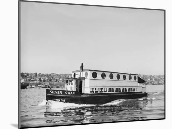 The Silver Swan on Lake Union-Ray Krantz-Mounted Photographic Print