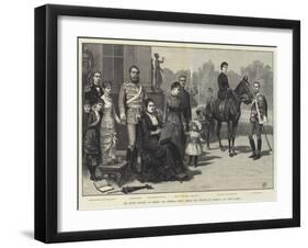 The Silver Wedding at Berlin, the Imperial Crown Prince and Princess of Germany and their Family-Frank Dadd-Framed Giclee Print
