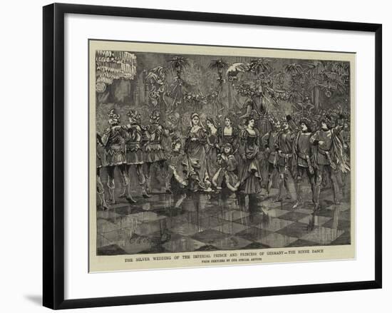 The Silver Wedding of the Imperial Prince and Princess of Germany, the Minne Dance-Charles Edwin Fripp-Framed Giclee Print