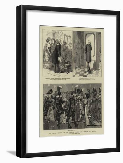 The Silver Wedding of the Imperial Prince and Princess of Germany-Charles Edwin Fripp-Framed Giclee Print