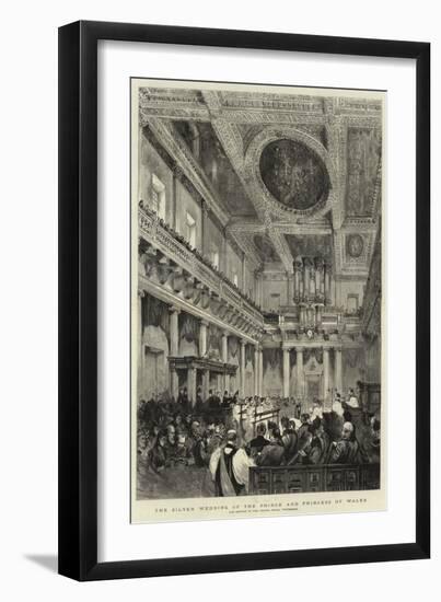 The Silver Wedding of the Prince and Princess of Wales-null-Framed Giclee Print