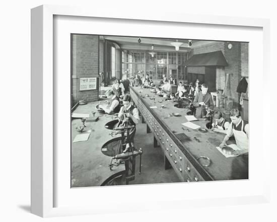 The Silversmiths Room, Central School of Arts and Crafts, Camden, London, 1911-null-Framed Photographic Print