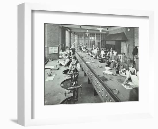 The Silversmiths Room, Central School of Arts and Crafts, Camden, London, 1911-null-Framed Photographic Print