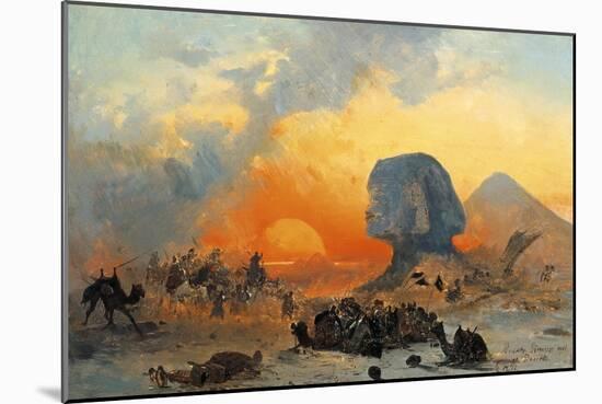 The Simoun Wind in the Desert, 1844-Ippolito Caffi-Mounted Giclee Print