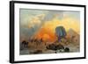 The Simoun Wind in the Desert, 1844-Ippolito Caffi-Framed Giclee Print