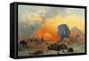 The Simoun Wind in the Desert, 1844-Ippolito Caffi-Framed Stretched Canvas