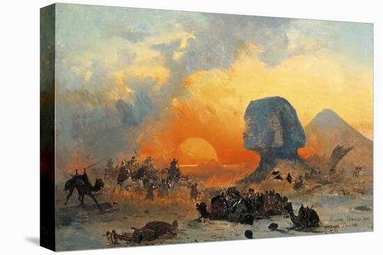The Simoun Wind in the Desert, 1844-Ippolito Caffi-Stretched Canvas