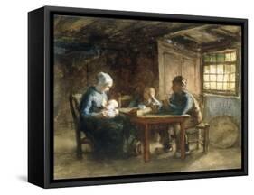 The Simple Meal-Bernardus Johannes Blommers-Framed Stretched Canvas