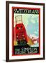 The Simplon Electric Railway-Daniele Buzzi-Framed Art Print