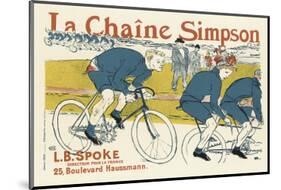 The Simpson Bicycle Chain-Henri de Toulouse-Lautrec-Mounted Premium Giclee Print