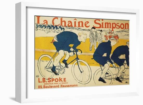 The Simpson Chain; La Chaine Simpson, 1896-Henri de Toulouse-Lautrec-Framed Giclee Print