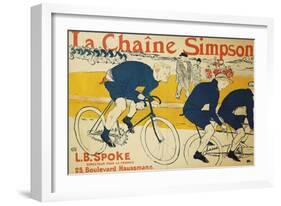 The Simpson Chain; La Chaine Simpson, 1896-Henri de Toulouse-Lautrec-Framed Giclee Print